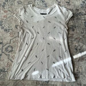 Rag & bone 100% cotton feather tee